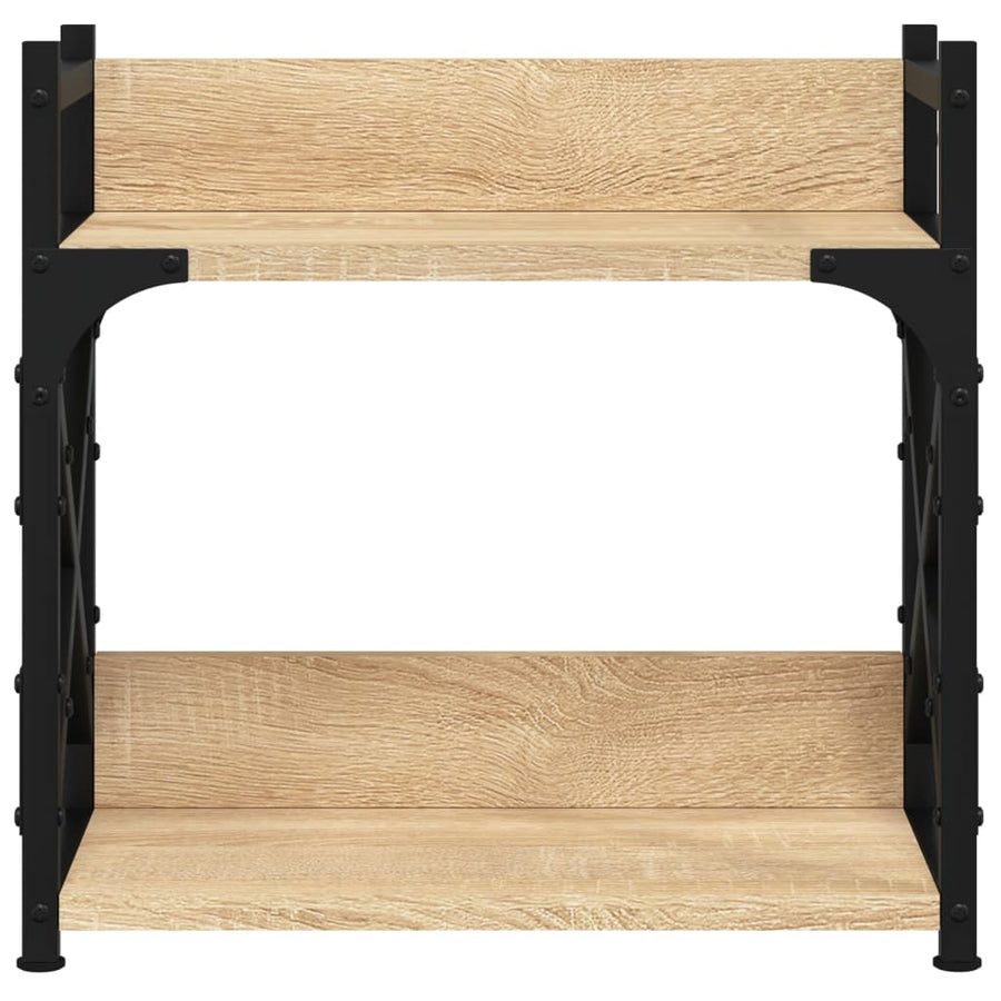 Printerstandaard 2-Laags 40X20X40 Cm Bewerkt Hout Sonoma eiken