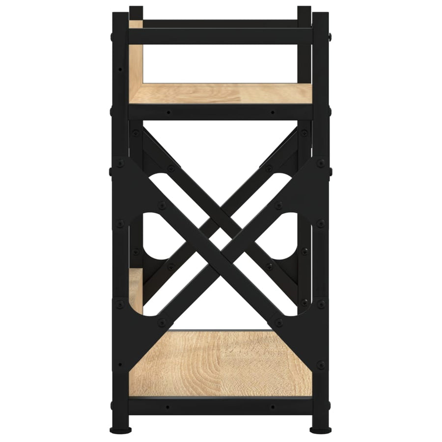 Printerstandaard 2-Laags 40X20X40 Cm Bewerkt Hout Sonoma eiken