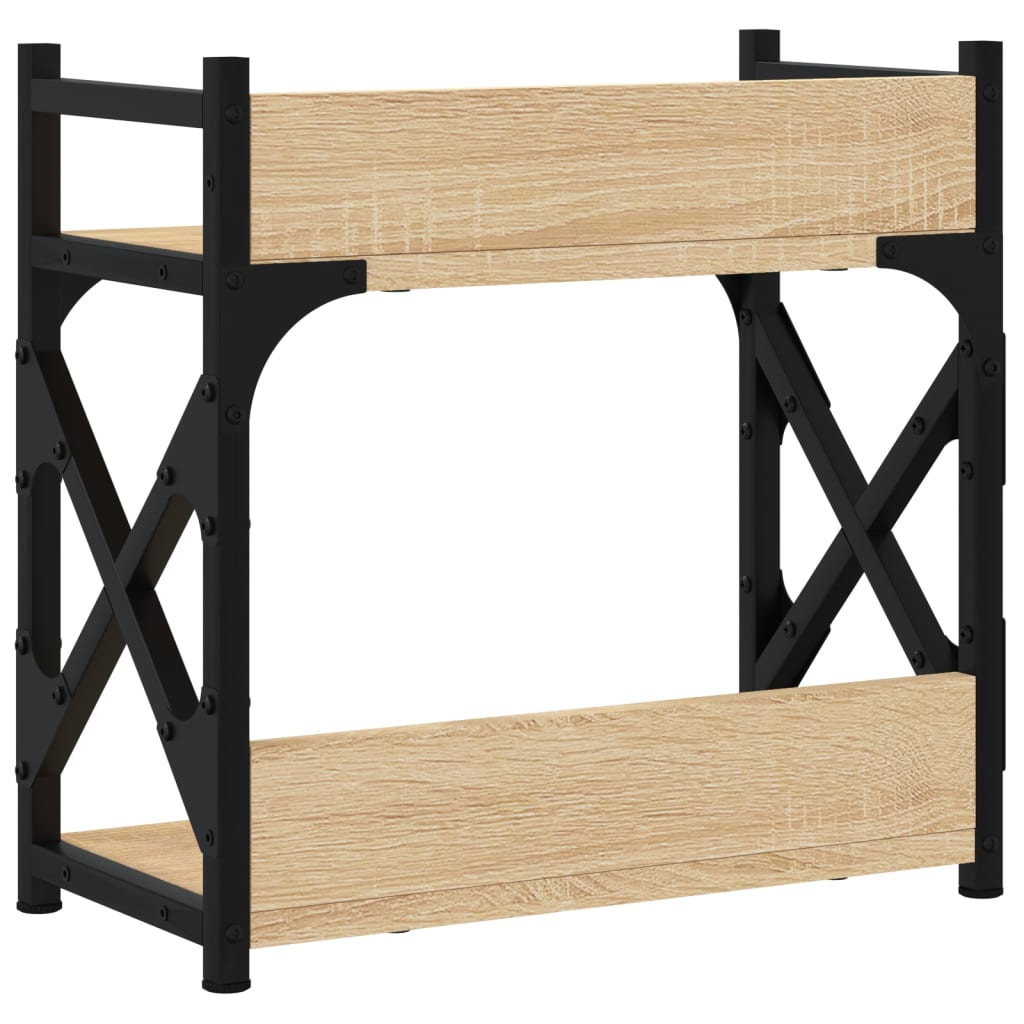Printerstandaard 2-Laags 40X20X40 Cm Bewerkt Hout Sonoma eiken