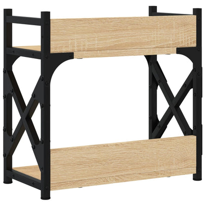 Printerstandaard 2-Laags 40X20X40 Cm Bewerkt Hout Sonoma eiken