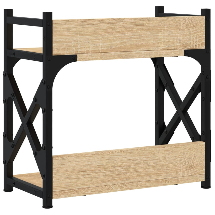 Printerstandaard 2-Laags 40X20X40 Cm Bewerkt Hout Sonoma eiken