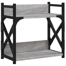 Printerstandaard 2-laags 40x20x40 cm bewerkt hout grijs sonoma Grijs sonoma