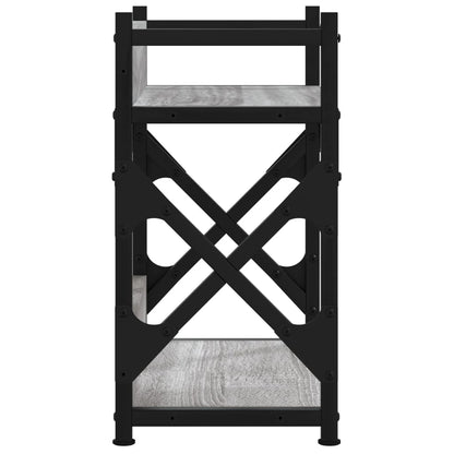 Printerstandaard 2-laags 40x20x40 cm bewerkt hout grijs sonoma Grijs sonoma