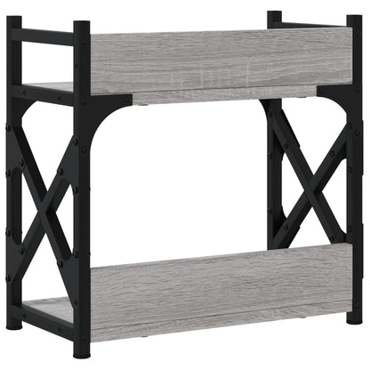 Printerstandaard 2-laags 40x20x40 cm bewerkt hout grijs sonoma Grijs sonoma