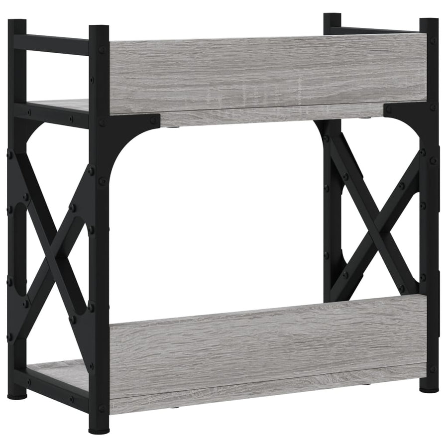 Printerstandaard 2-laags 40x20x40 cm bewerkt hout grijs sonoma Grijs sonoma