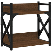 Printerstandaard 2-Laags 40X20X40 Cm Bewerkt Hout Bruineiken bruin eikenkleur