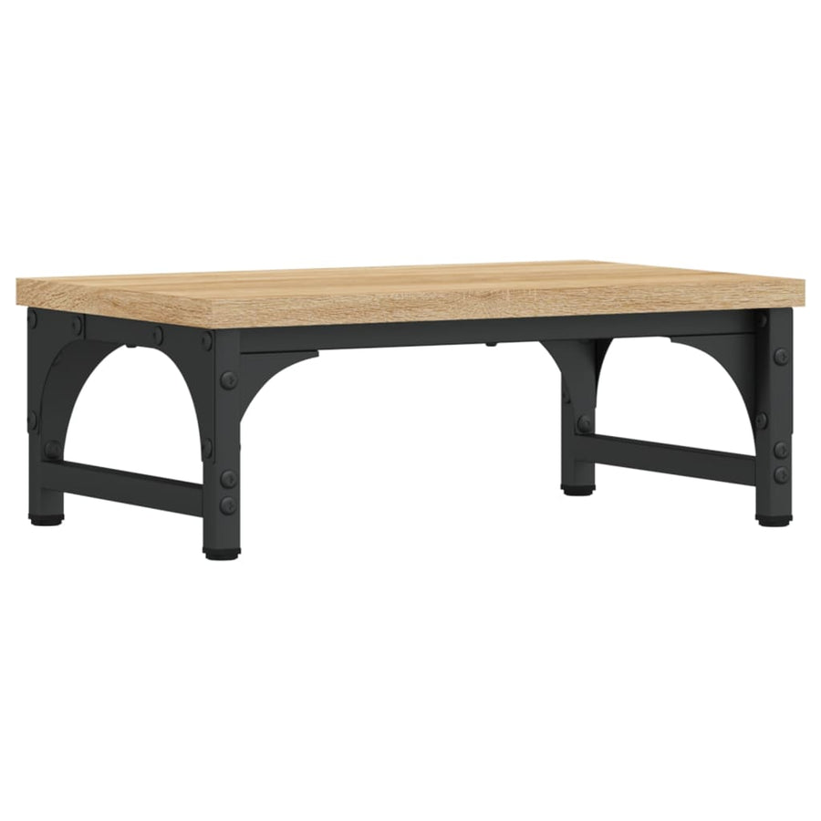 Monitorstandaard 37x23x14 cm bewerkt hout sonoma eikenkleurig