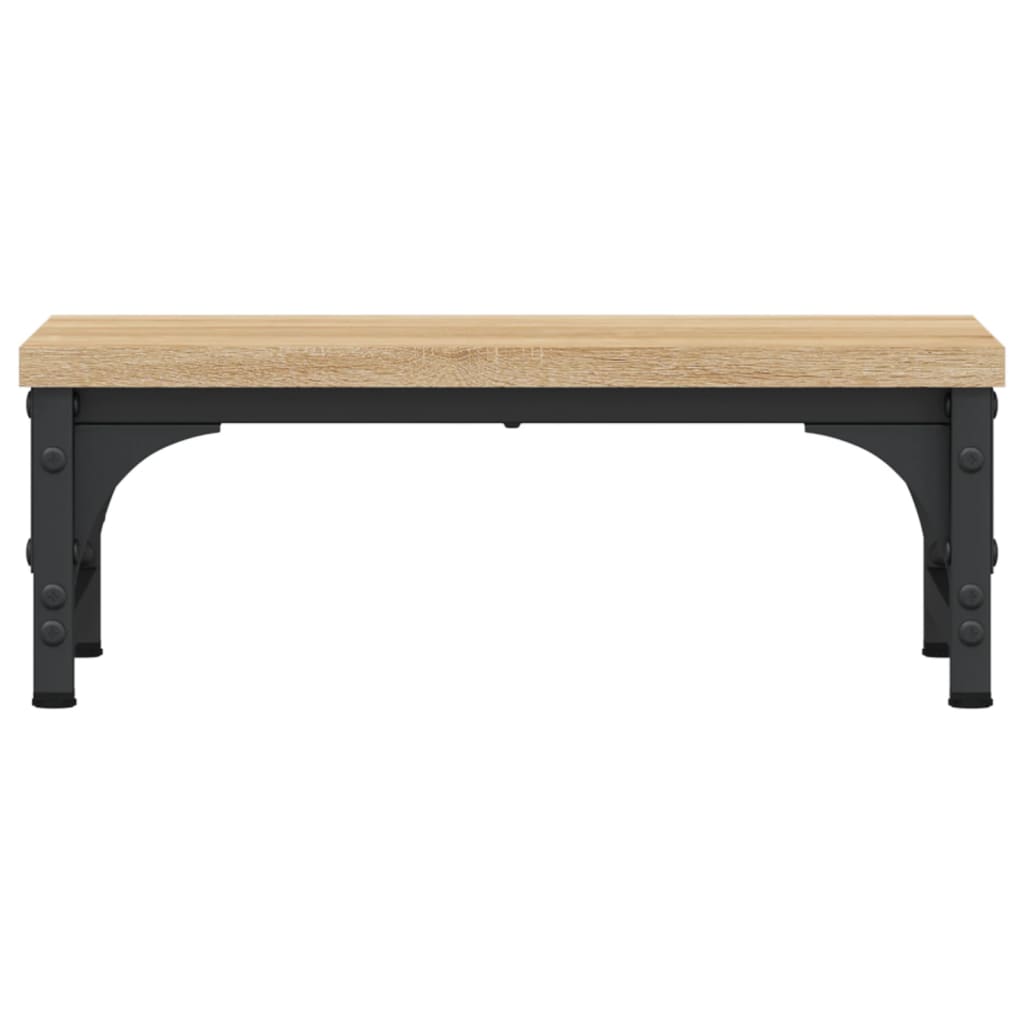Monitorstandaard 37x23x14 cm bewerkt hout sonoma eikenkleurig