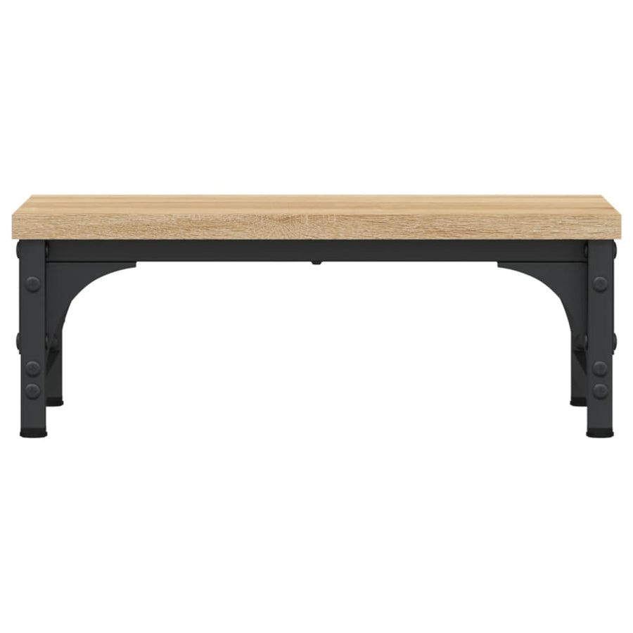 Monitorstandaard 37x23x14 cm bewerkt hout sonoma eikenkleurig