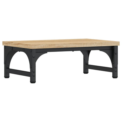 Monitorstandaard 37x23x14 cm bewerkt hout sonoma eikenkleurig
