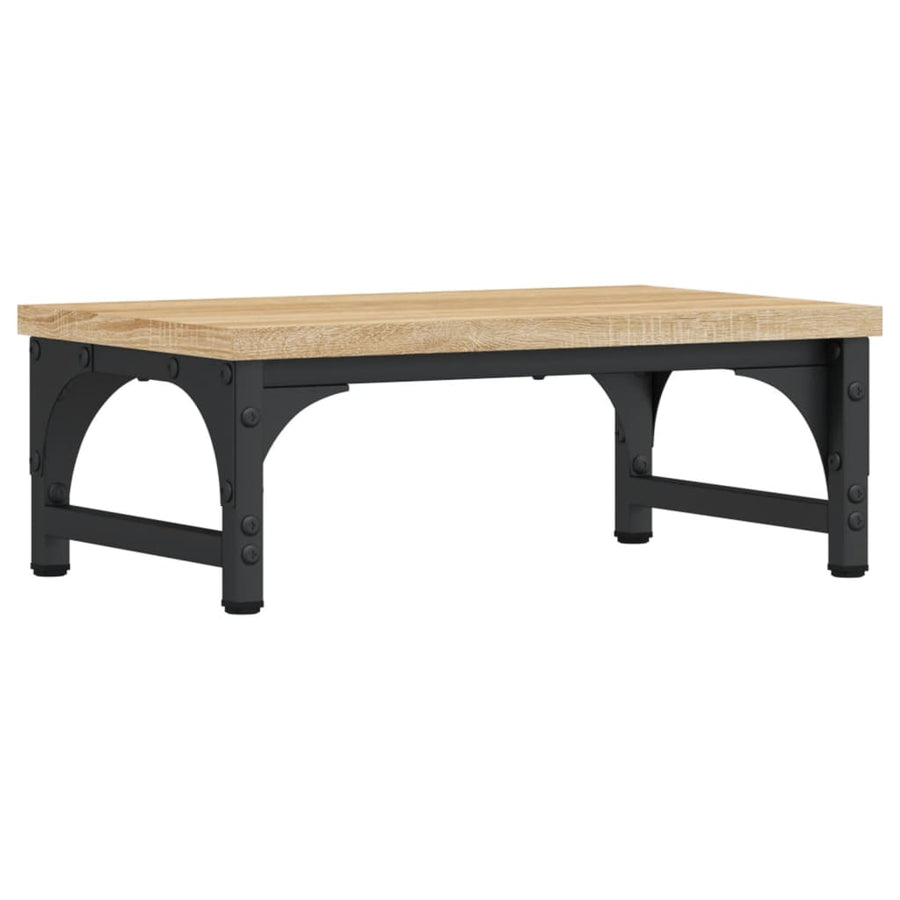 Monitorstandaard 37x23x14 cm bewerkt hout sonoma eikenkleurig