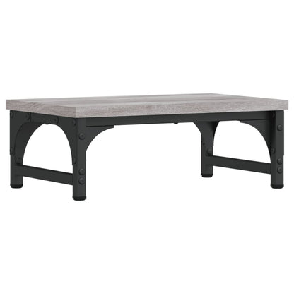 Monitorstandaard 37x23x14 cm bewerkt hout grijs sonoma eiken 37 x 23 x 14 cm Grijs sonoma