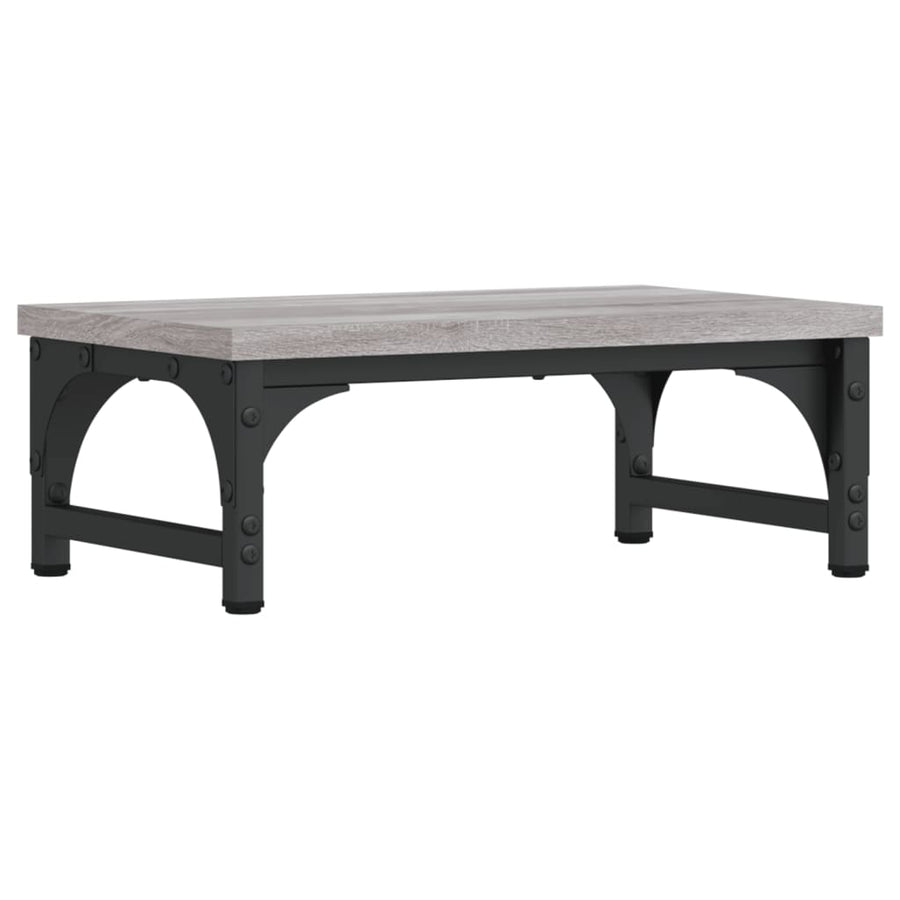 Monitorstandaard 37x23x14 cm bewerkt hout grijs sonoma eiken 37 x 23 x 14 cm Grijs sonoma