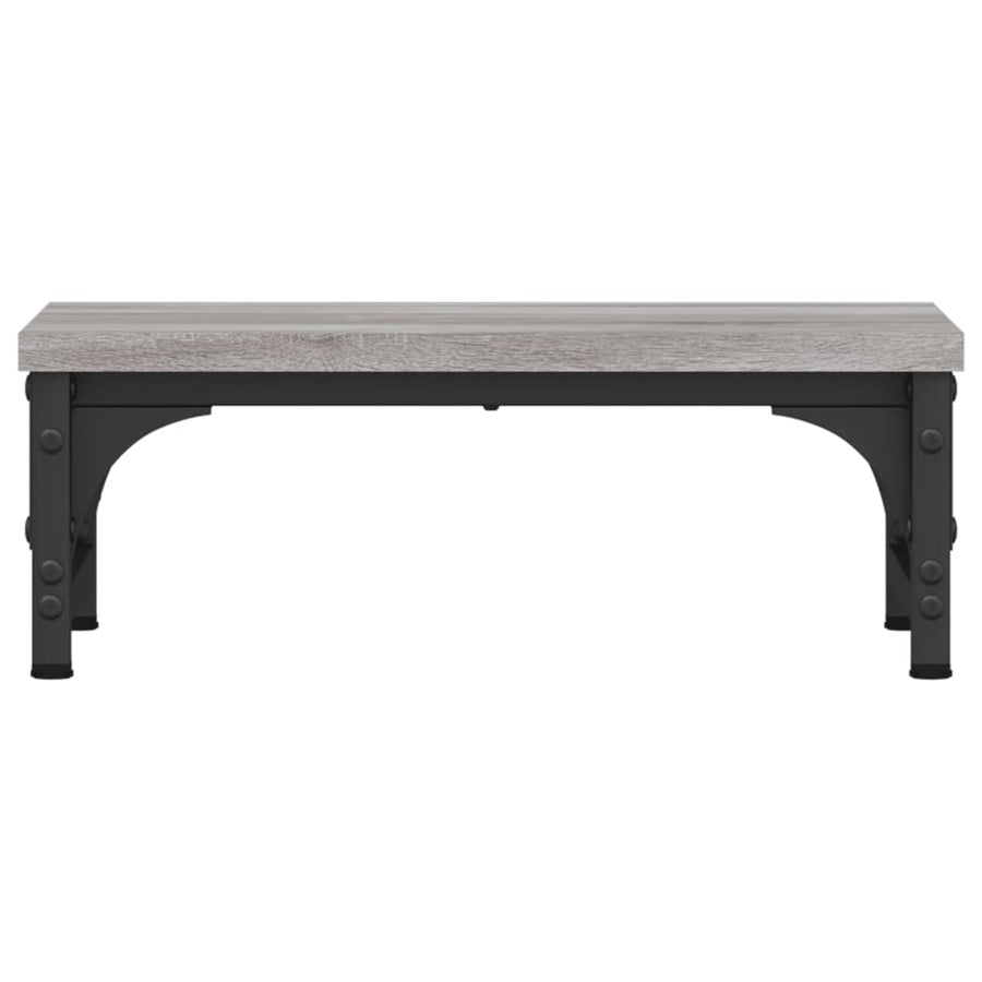 Monitorstandaard 37x23x14 cm bewerkt hout grijs sonoma eiken 37 x 23 x 14 cm Grijs sonoma