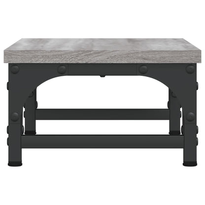Monitorstandaard 37x23x14 cm bewerkt hout grijs sonoma eiken 37 x 23 x 14 cm Grijs sonoma