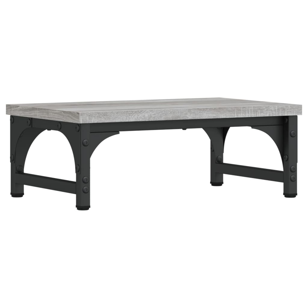 Monitorstandaard 37x23x14 cm bewerkt hout grijs sonoma eiken 37 x 23 x 14 cm Grijs sonoma