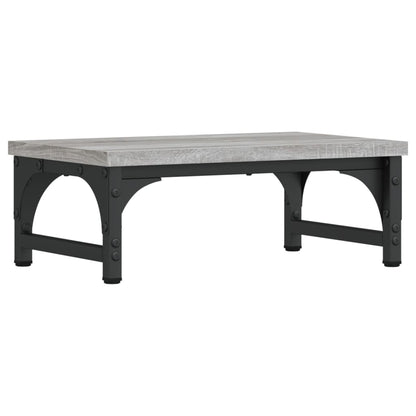Monitorstandaard 37x23x14 cm bewerkt hout grijs sonoma eiken 37 x 23 x 14 cm Grijs sonoma