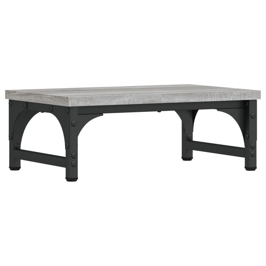 Monitorstandaard 37x23x14 cm bewerkt hout grijs sonoma eiken 37 x 23 x 14 cm Grijs sonoma