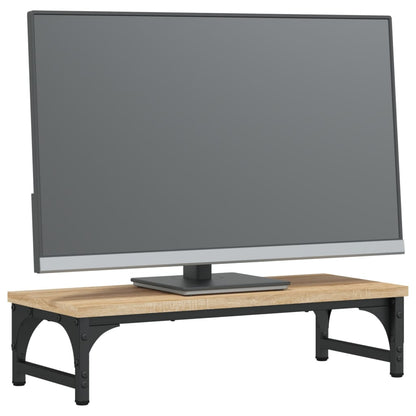 Monitorstandaard Bewerkt Hout Kleurig 55 x 23 x 14 cm Sonoma eiken