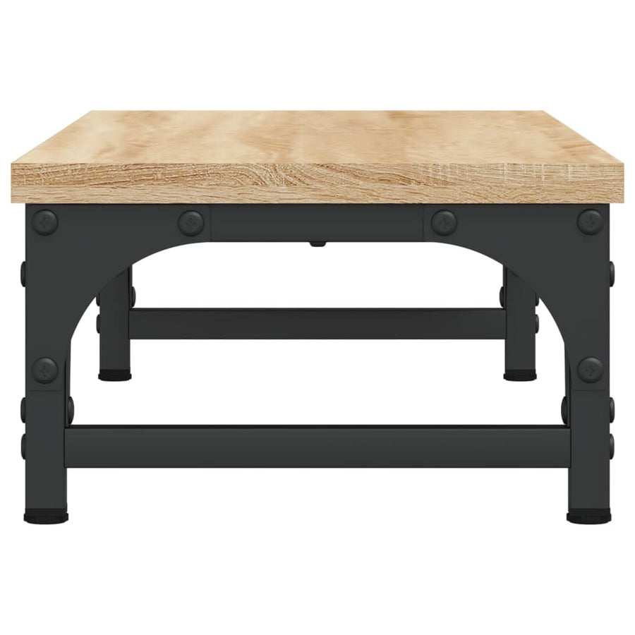 Monitorstandaard Bewerkt Hout Kleurig 55 x 23 x 14 cm Sonoma eiken