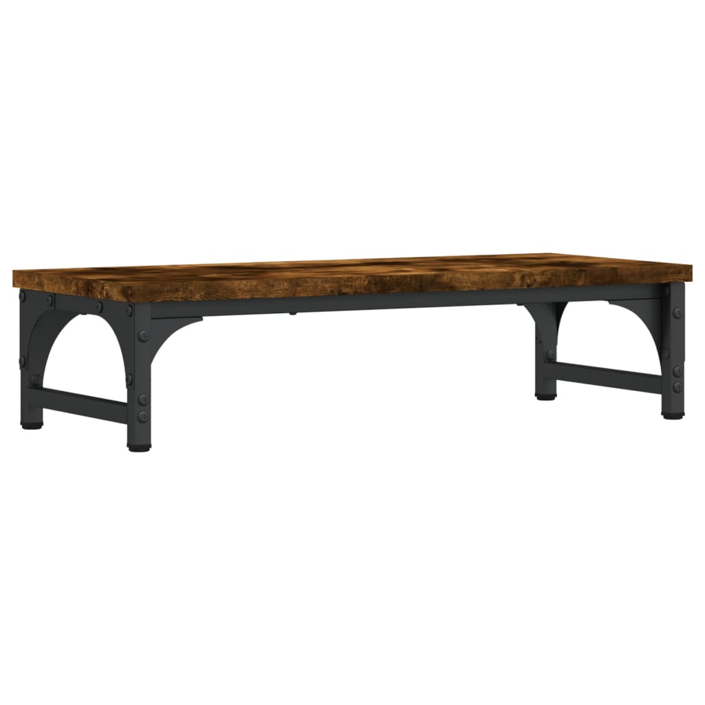 Monitorstandaard Bewerkt Hout Kleurig 55 x 23 x 14 cm Gerookt eiken