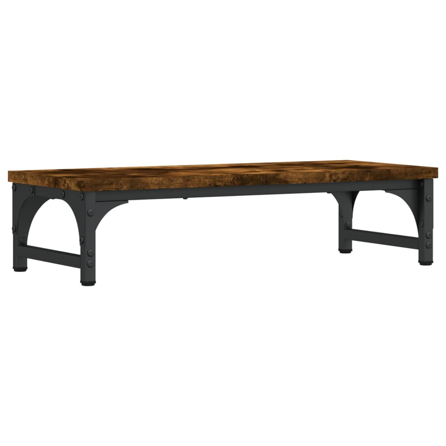 Monitorstandaard Bewerkt Hout Kleurig 55 x 23 x 14 cm Gerookt eiken