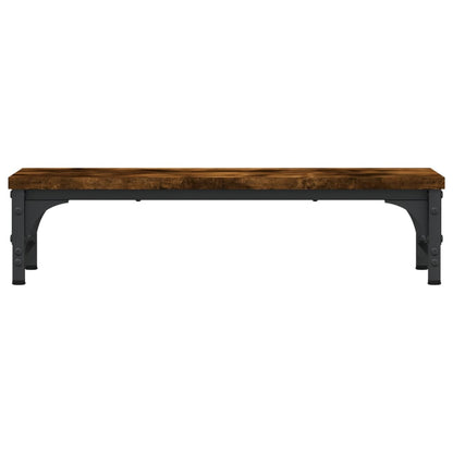 Monitorstandaard Bewerkt Hout Kleurig 55 x 23 x 14 cm Gerookt eiken