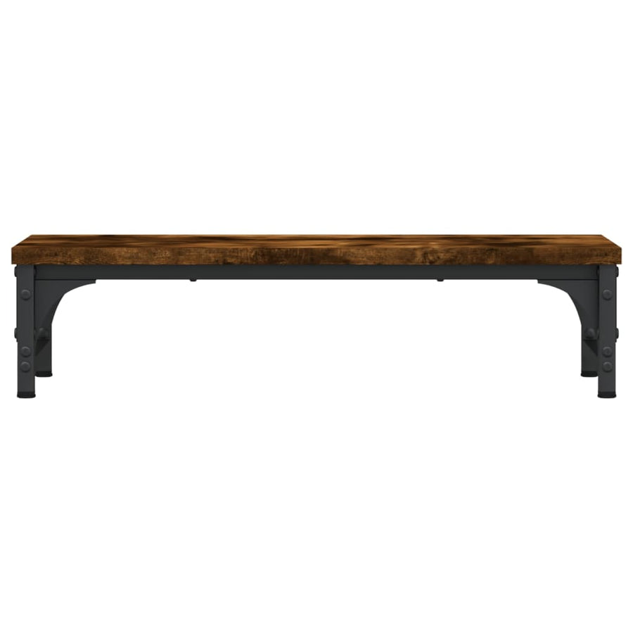 Monitorstandaard Bewerkt Hout Kleurig 55 x 23 x 14 cm Gerookt eiken