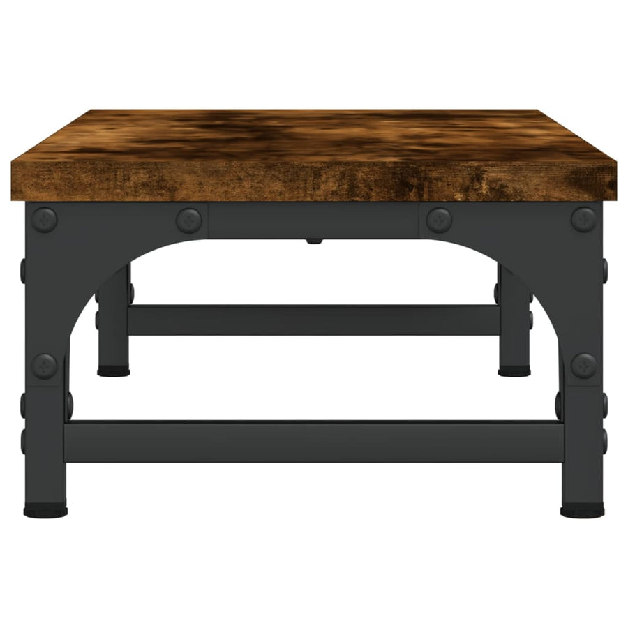 Monitorstandaard Bewerkt Hout Kleurig 55 x 23 x 14 cm Gerookt eiken
