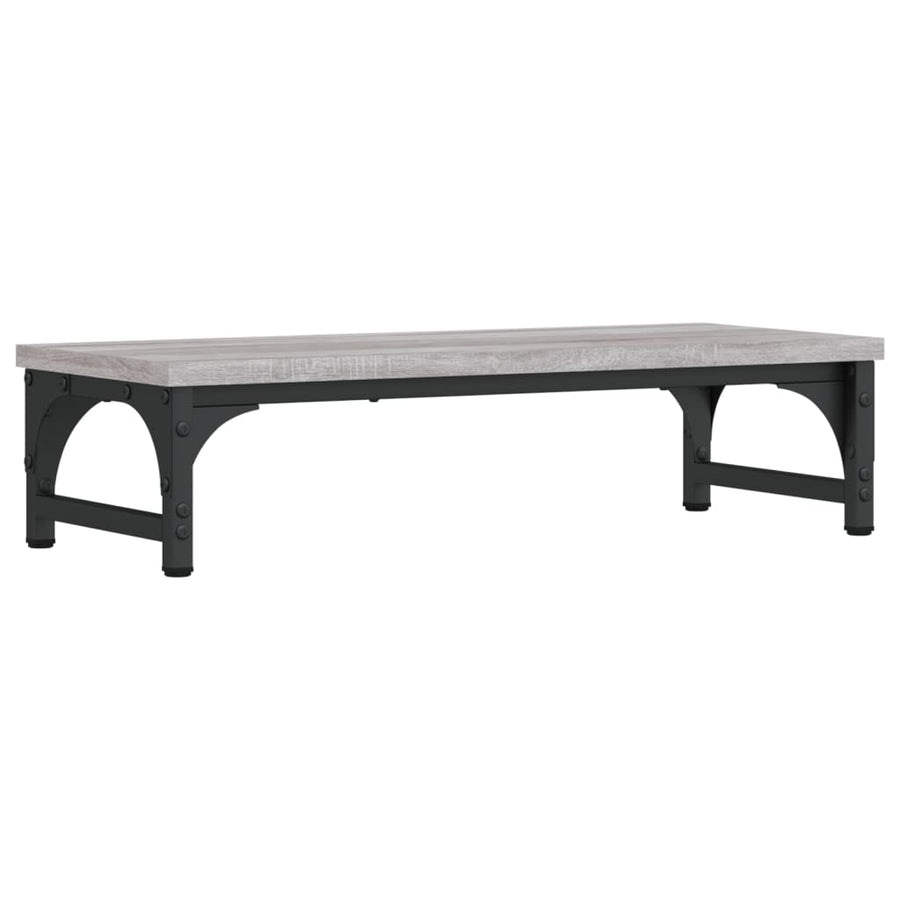 Monitorstandaard 55x23x14 cm bewerkt hout grijs sonoma eiken 55 x 23 x 14 cm Grijs sonoma