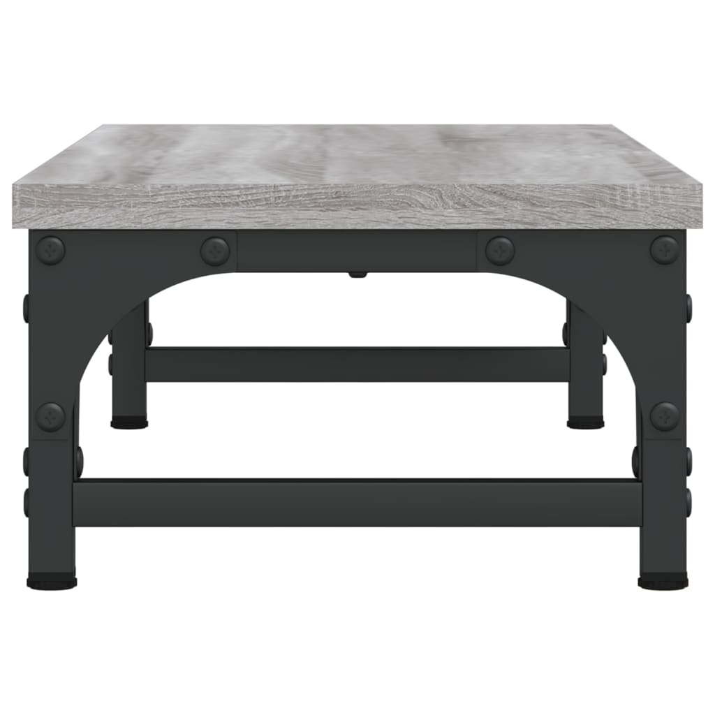 Monitorstandaard 55x23x14 cm bewerkt hout grijs sonoma eiken 55 x 23 x 14 cm Grijs sonoma