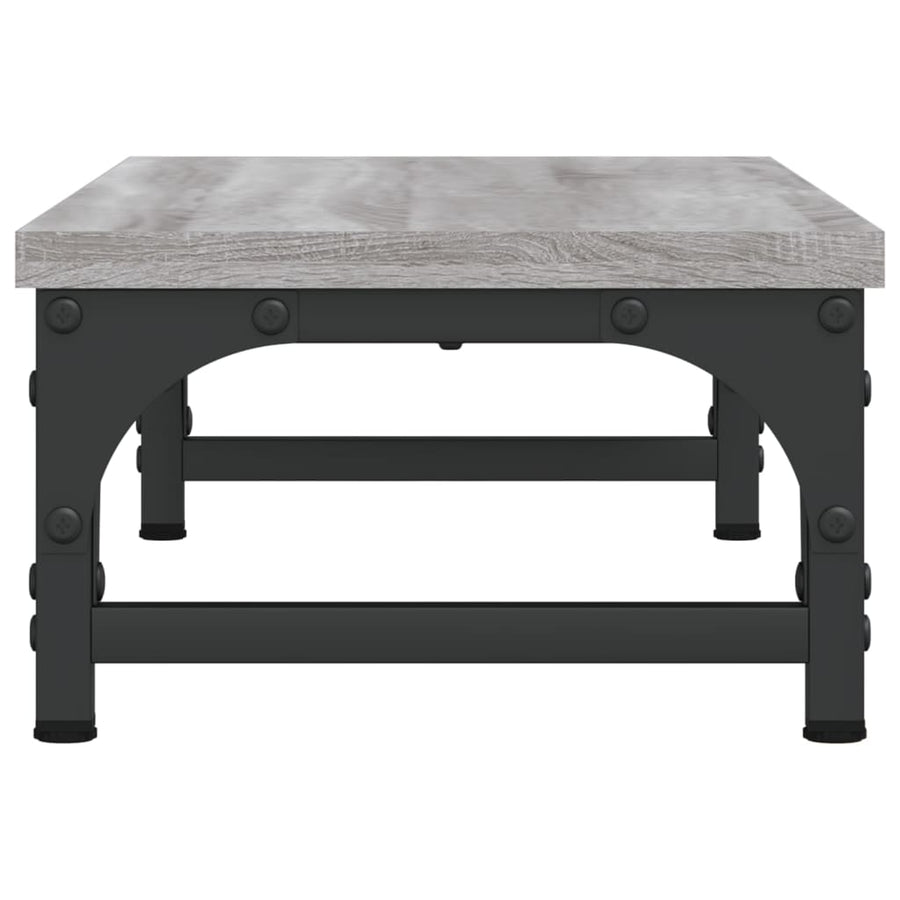 Monitorstandaard 55x23x14 cm bewerkt hout grijs sonoma eiken 55 x 23 x 14 cm Grijs sonoma