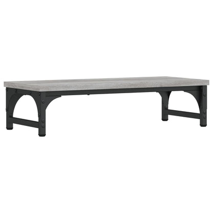 Monitorstandaard 55x23x14 cm bewerkt hout grijs sonoma eiken 55 x 23 x 14 cm Grijs sonoma
