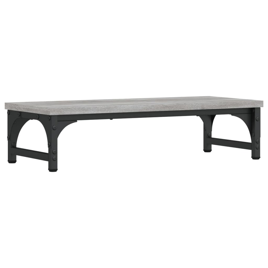 Monitorstandaard 55x23x14 cm bewerkt hout grijs sonoma eiken 55 x 23 x 14 cm Grijs sonoma