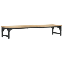 Monitorstandaard 85x23x15,5 cm bewerkt hout sonoma eikenkleurig 85 x 23 x 15.5 cm Sonoma eiken