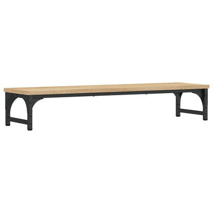 Monitorstandaard 85x23x15,5 cm bewerkt hout sonoma eikenkleurig 85 x 23 x 15.5 cm Sonoma eiken