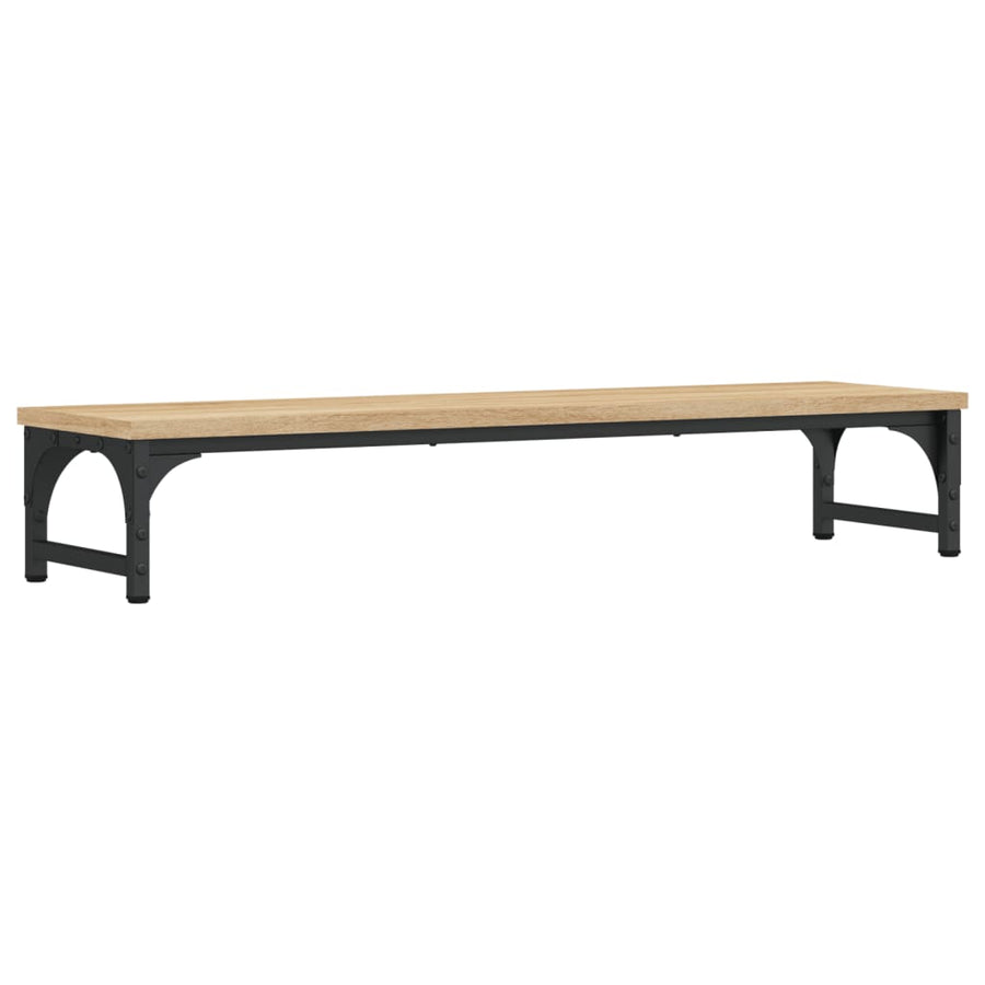 Monitorstandaard 85x23x15,5 cm bewerkt hout sonoma eikenkleurig 85 x 23 x 15.5 cm Sonoma eiken