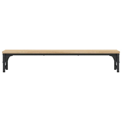 Monitorstandaard 85x23x15,5 cm bewerkt hout sonoma eikenkleurig 85 x 23 x 15.5 cm Sonoma eiken