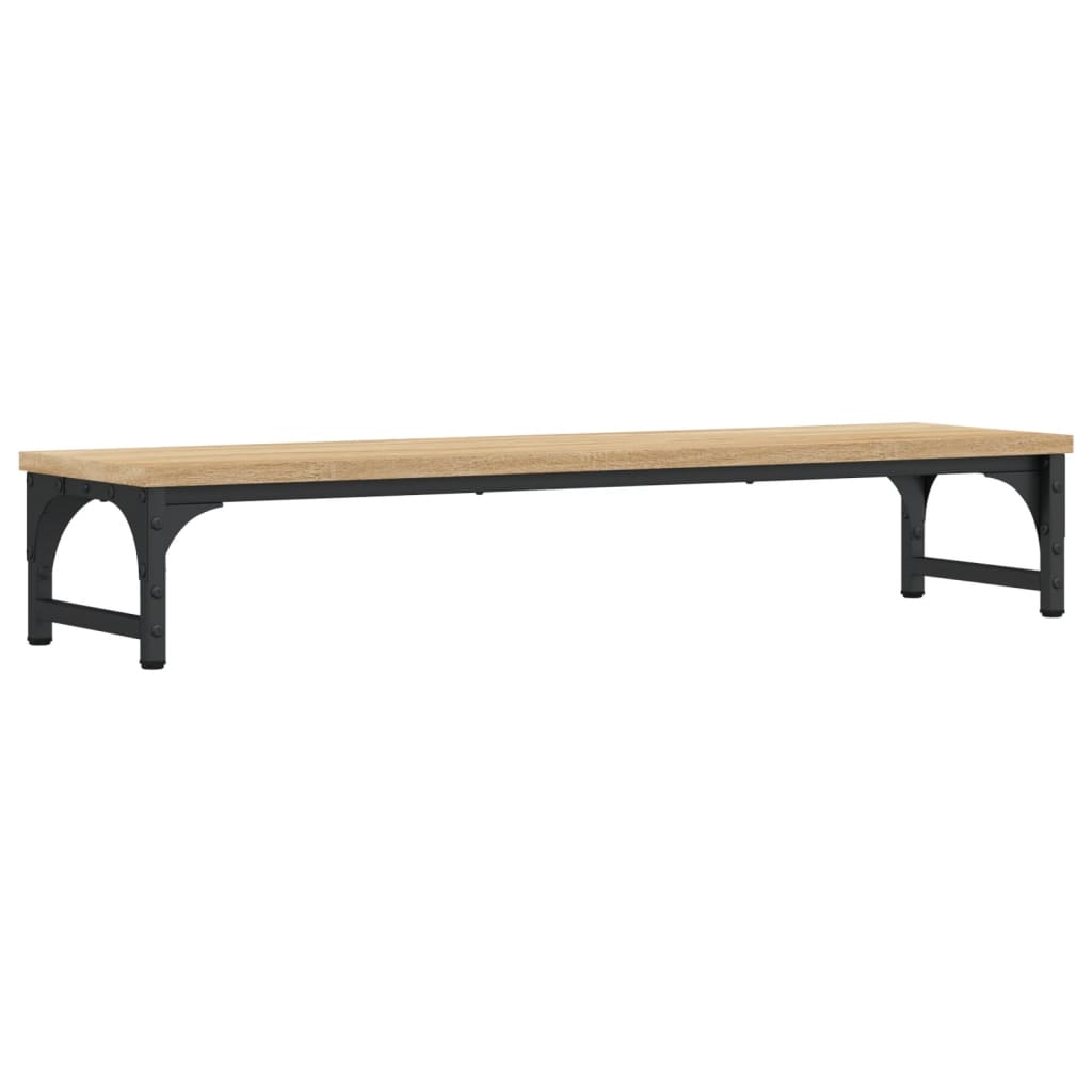 Monitorstandaard 85x23x15,5 cm bewerkt hout sonoma eikenkleurig 85 x 23 x 15.5 cm Sonoma eiken