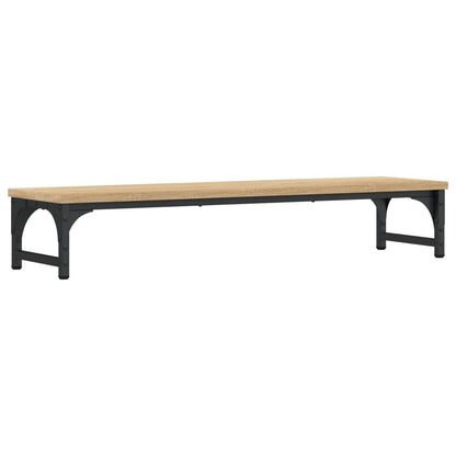 Monitorstandaard 85x23x15,5 cm bewerkt hout sonoma eikenkleurig 85 x 23 x 15.5 cm Sonoma eiken