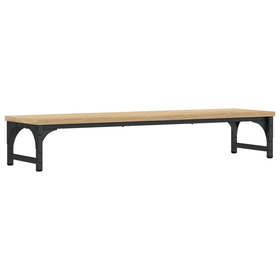 Monitorstandaard 85x23x15,5 cm bewerkt hout sonoma eikenkleurig 85 x 23 x 15.5 cm Sonoma eiken