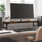 Monitorstandaard 85x23x15,5 cm bewerkt hout