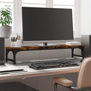 Monitorstandaard 85x23x15,5 cm bewerkt hout