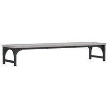 Monitorstandaard 85x23x15,5 cm bewerkt hout grijs sonoma eiken