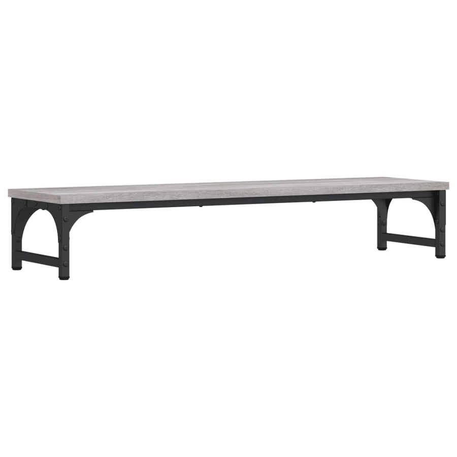 Monitorstandaard 85x23x15,5 cm bewerkt hout grijs sonoma eiken