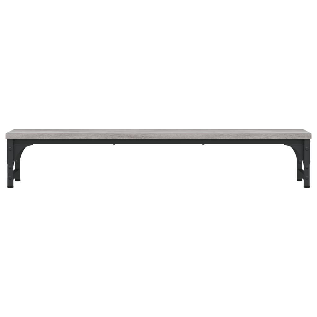 Monitorstandaard 85x23x15,5 cm bewerkt hout grijs sonoma eiken