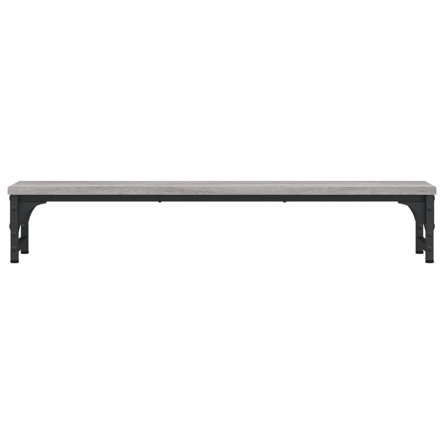Monitorstandaard 85x23x15,5 cm bewerkt hout grijs sonoma eiken