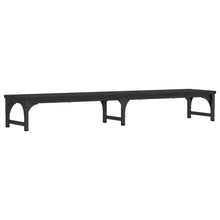 Monitorstandaard 105x23x15,5 cm bewerkt hout zwart 105 x 23 x 15.5 cm Zwart