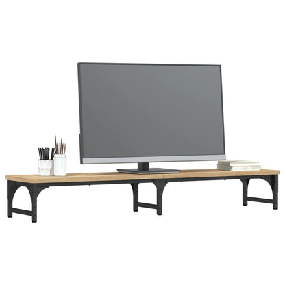 Monitorstandaard 105x23x15,5 cm bewerkt hout sonoma eikenkleur