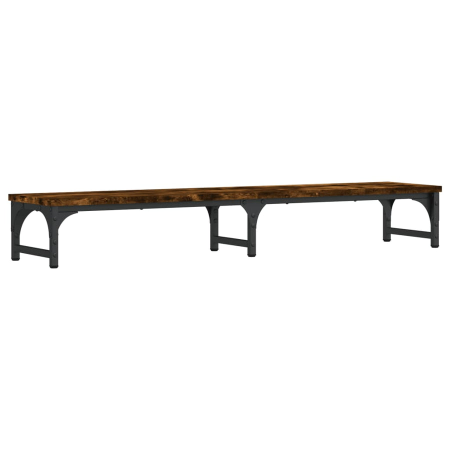 Monitorstandaard 105x23x15,5 cm bewerkt hout gerookt eikenkleur 105 x 23 x 15.5 cm Gerookt eiken